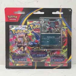 Pokemon TCG Mega Evolution Phantasmal Flames Triple Booster Pack Weavile Promo - Image 1