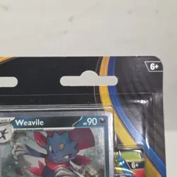 Pokemon TCG Mega Evolution Phantasmal Flames Triple Booster Pack Weavile Promo - Image 5