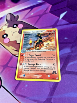 Team Magma's Houndoom - 34/95 [EX Team Magma vs Team Aqua] Pokemon TCG - LP - Image 3