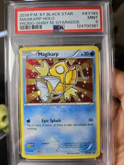 2016 P.M. XY Black Star XY143 Magikarp Holo Pokemon Promo PSA 9 - Image 1