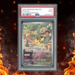 Pokemon 151 English PIKACHU 173/165 Illustration Rare PSA 9 - Image 1