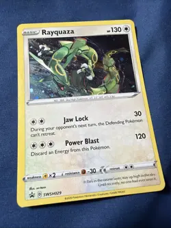 Pokemon TCG Rayquaza SWSH029 Holo 2020 Promo With Swirl- NM - Image 2