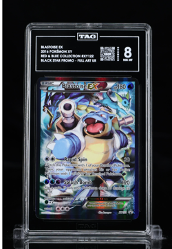 2016 POKEMON XY PROMO RED & BLUE COLLECTION FULL ART/BLASTOISE EX NM MT - Image 1