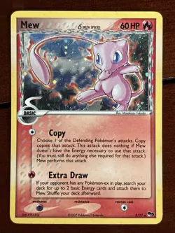 Pokemon Pop Series 5 Mew Delta Species 3/17 Holo Rare MP Inverted Back Error - Image 1