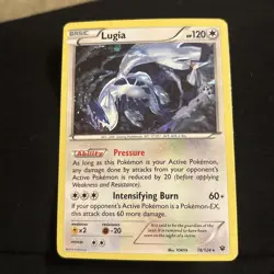 Pokemon TCG Lugia Fates Collide 78/124 Exclusive Cracked Ice Holo Bad Condition - Image 1