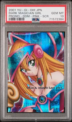 Dark Magician Girl Yugioh 2001 DDM Promo Pink SCR Secret Rare Japanese PSA 10 - Image 1