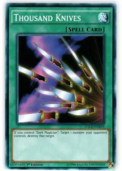 Thousand Knives - YGLD-ENB19 - Common - 1st Edition - Heavily Played - Image 1