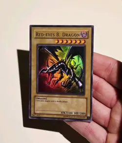 Yugioh Red-Eyes B. Dragon LOB-070 Ultra Rare Vintage LP - Image 3