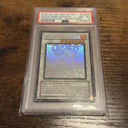 2008 YUGIOH 1ST ED CSOC-EN039 BLACK ROSE DRAGON GHOST RARE PSA 8 NM #51655833 - Image 2