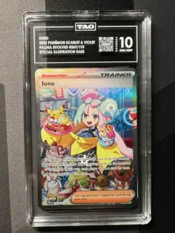 Pokemon TCG Iono Holo Card 269/193 Sv02: Paldea Evolved Special Illustration NM - Image 1