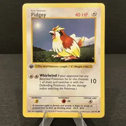 Pidgey 57/102 Base Set 1st Edition Shadowless Vintage Pokemon TCG Card - Image 1