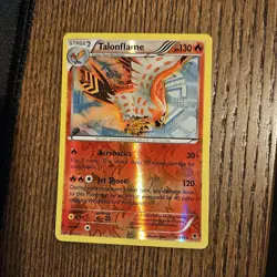 Pokemon Card TCG Talonflame XY Phantom Forces 10/119 Reverse Holo Rare NM - Image 1