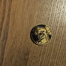 Garchomp Gold Pokemon Card TCG Flip Coin Gold Mirror Holo - Image 1