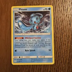 Pokemon Card TCG Phione Cosmic Eclipse 57/236 Regular Rare 2019 NM NON HOLO - Image 1