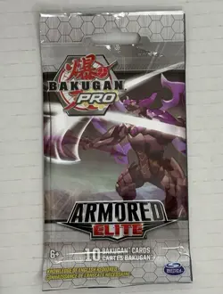 Lot of 3 Bakugan Pro Armored Elite Booster Packs - Sealed Unopened - 10 Cards Ea - Image 4