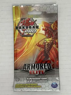 Lot of 3 Bakugan Pro Armored Elite Booster Packs - Sealed Unopened - 10 Cards Ea - Image 5