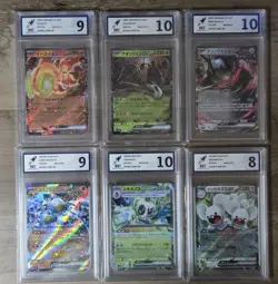 RKT Grading Pokemon Japanese Graded Cards Bundle X6 Double Rare Ultra Rare - Image 1