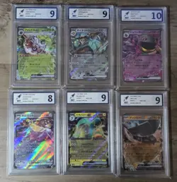 RKT Grading Pokemon English Graded Cards Bundle X6 Ultra Rare Mint - Image 1