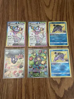 Pokemon Card Lot Of 6 Cards, 2 Secret Arts, 2 Radiant, And Two Promos - Image 1