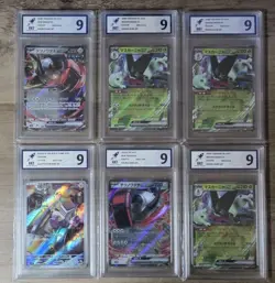 RKT Grading Pokemon English Graded Cards Bundle X6 Ultra Rare Mint - Image 1
