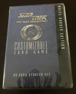 Decipher Star Trek: The Next Generation Card Game Starter Pack White Border H1 45748101503 - Image 1