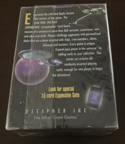Decipher Star Trek: The Next Generation Card Game Starter Pack White Border H1 45748101503 - Image 2