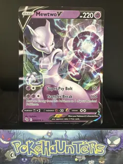 Pokemon Card Mewtwo V 030/078 Pokemon Go Half Art Ultra Rare Near Mint - Image 1