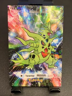2024 Pokemon Card Database 2: Tyranitar MEGA (Cracked Ice Holo) (NM) - Image 1