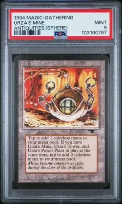 URZA'S MINE Sphere Antiquities PSA 9 Vintage MTG [Nostalgium] - Image 1