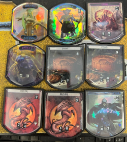 MTG Lot of 9 Relic Tokens - Sliver, Drake, Merfolk, Germ, Insect, Food, Jace - Image 1