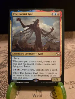 MTG The Locust God Commander: March of the Machine Regular Mythic NM - Image 1
