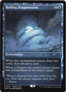 Roiling Dragonstorm P Promo Pack: Tarkir: Dragonstorm 421 LP-NM MTG - Image 1