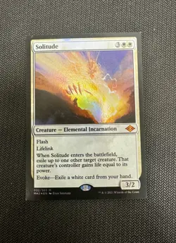 Solitude FOIL Modern Horizons 2 Magic the Gathering Misscut Corners - Image 1