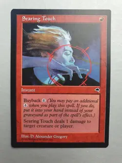 Searing Touch, MTG Tempest (1997) Uncommon Red Instant VNM - Image 1