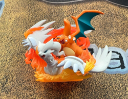 Pokemon 4 Figure Lot - Reshiram Charizard Alolan Raichu Ultra Necrozma Silvally - Image 2