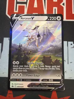 Arceus V SWSH204 SWSH: Sword & Shield Promo Pokemon Card Holo Full Art NM - Image 1