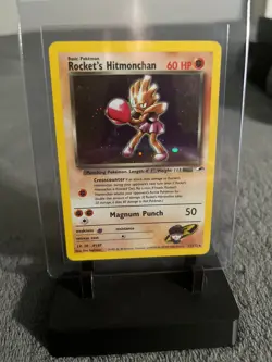 Pokemon Gym Heroes "Rocket's Hitmonchan" 11/132 / Holo Rare / Lightly Played - Image 2