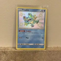 Pokemon TCG Froakie Hidden Fates SV11/SV94 Holo Shiny Holo Rare NM 2019 - Image 1