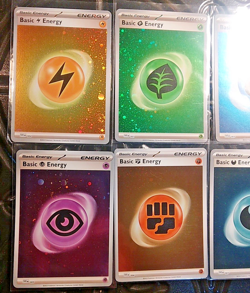 Pokemon 151 Basic Energy COSMOS VARIANT HOLO Full Set Of (8) SVE 001-008 NM/MINT - Image 3