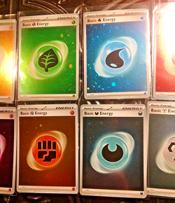 Pokemon 151 Basic Energy COSMOS VARIANT HOLO Full Set Of (8) SVE 001-008 NM/MINT - Image 4