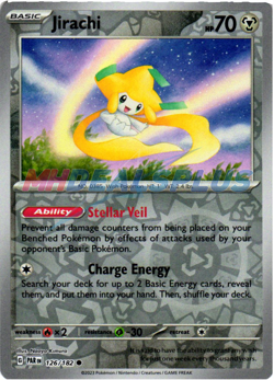 NM Pokemon Paradox Rift Jirachi Reverse Holo 126 - Image 1