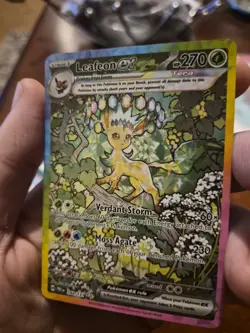 Pokemon TCG Leafeon EX Sir 144/131 PSA 10 Worthy Prismatic Evolutions English - Image 1