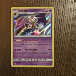 Pokemon Cafd TCG Lunala Sun & Moon: Celestial Storm 70/168 Holo Rare NM/M 2018 - Image 1