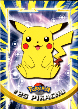 Topps Pokemon TV Animation Edition Series 1 Non Holo Foil #25 Pikachu UK - Image 1