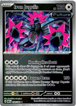 NM Pokemon Paradox Rift Iron Jugulis Reverse Holo 158 - Image 1