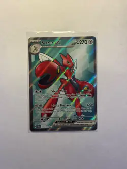 Pokemon S&V Temporal Forces Scizor EX 195 /162 Full Art Holo - Image 1
