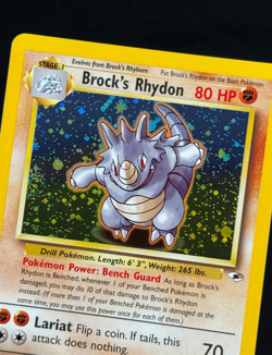 BROCK'S RHYDON *Holo Rare* (NM/LP) - Gym Heroes 002/132 - Pokemon TCG - Image 2