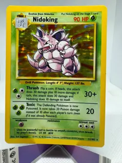 Pokemon TCG Nidoking Base Set 11/102 Holo 1999-2000 Wizards Base Set... - Image 1