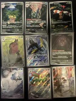 Pokemon TCG Lot of 9 S&V and ME Illustration Rares - Image 1