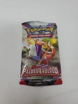 Pokemon Scarlet and Violet Paldea Evolved Booster Pack Skeledirge Artwork Sealed - Image 1